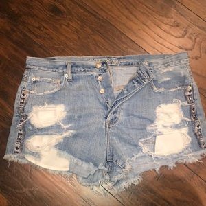 denim shorts